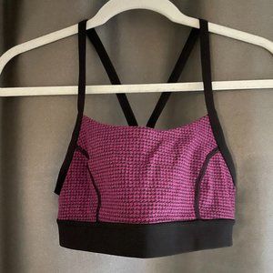 Lululemon strappy bra - Size 8 - pink and black